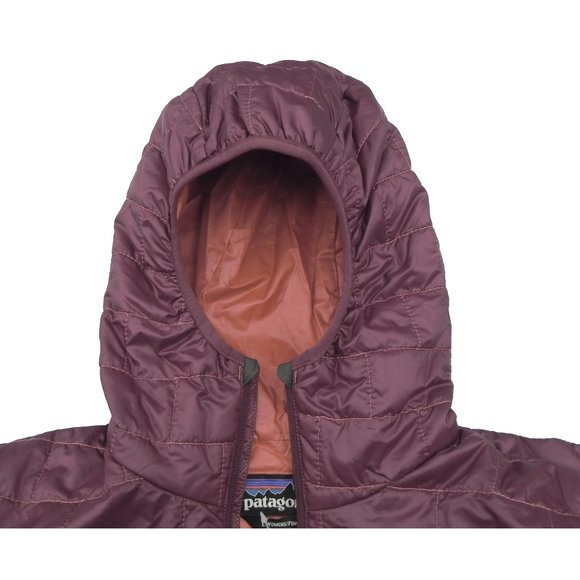 Patagonia Women's Nano Puff Hoody Jacket • Oxblood Red • Sz L - Picture 5 of 14